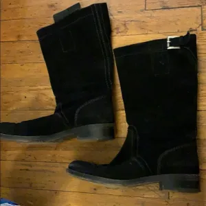 👢 $895. Jill Sander Black Size 36.5 Suede Boots
