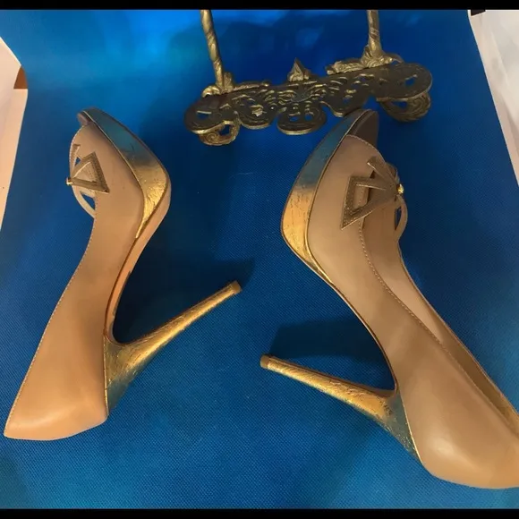 👠 Christian Dior Leather DIOR SHOES LOLITA PEEP TOE PUMPS 35