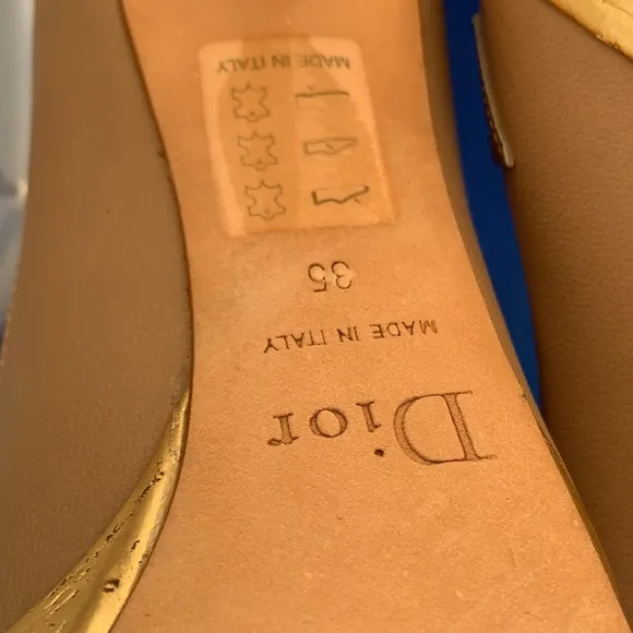 👠 Christian Dior Leather DIOR SHOES LOLITA PEEP TOE PUMPS 35