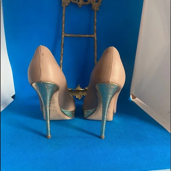 👠 Christian Dior Leather DIOR SHOES LOLITA PEEP TOE PUMPS 35