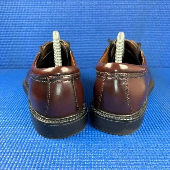 🔴 DOCKERS GORDON CAP TOE OXFORD Men`s Size 9M Burgundy Dress Shoes 90-2219