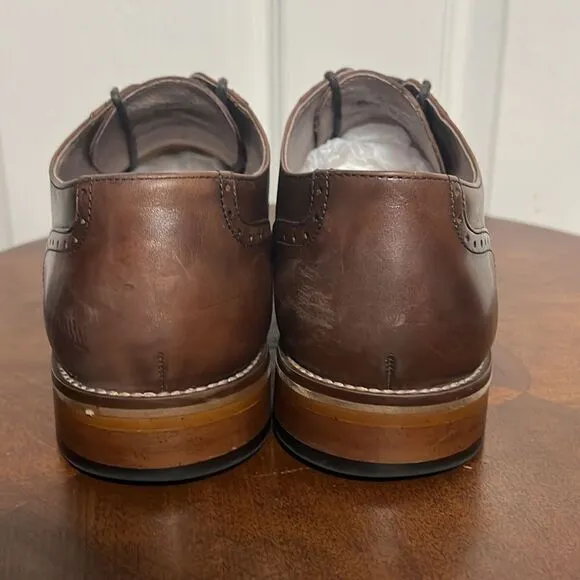 🔥🔥 Johnston &amp; Murphy Derby 59-1993 Leather Dress Shoe 10.5M Carriker Cap Toe