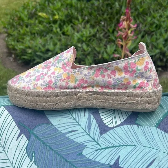 ▶️ Loveshackfancy x Manebi  ◀️ Slipper Platform Espadrille in Fruity Punch