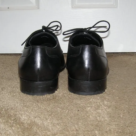 👞 MENS sz 13 Cole Haan Black Leather Cap toe Dress Shoes