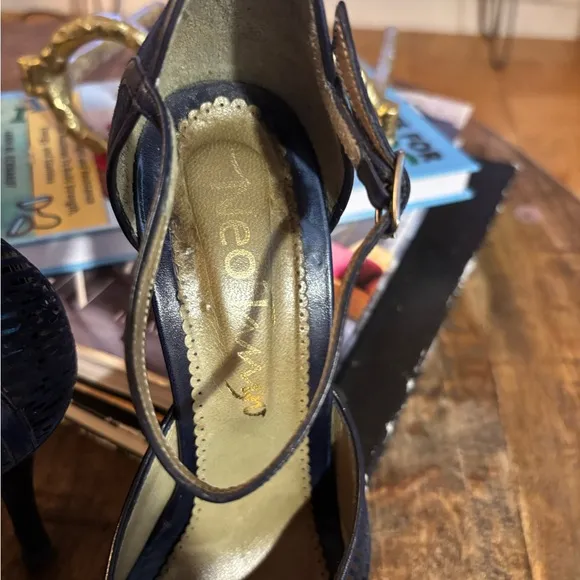 - Neo Tango Shoes blue peep toe size 8