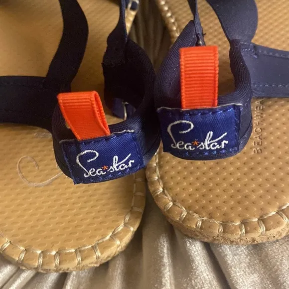 🎀 Sea Star DARK NAVY - WOMENS SEAFARER SLINGBACK size 8