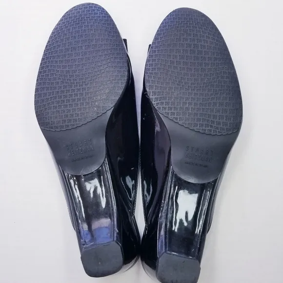 🌸 Stuart Weitzman | Patent Leather Peep Toe Shoes size 7