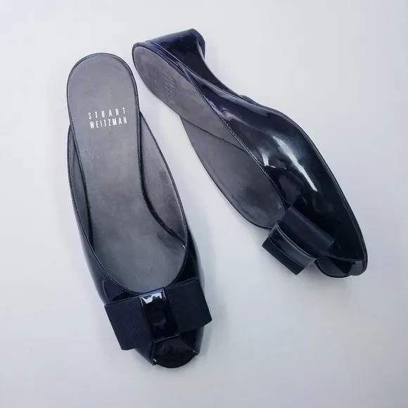 🌸 Stuart Weitzman | Patent Leather Peep Toe Shoes size 7