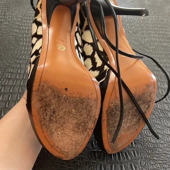 10 Crosby Derek Lam Multi Animal Print Jardie Pumps Size 8 1/2