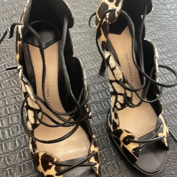 10 Crosby Derek Lam Multi Animal Print Jardie Pumps Size 8 1/2