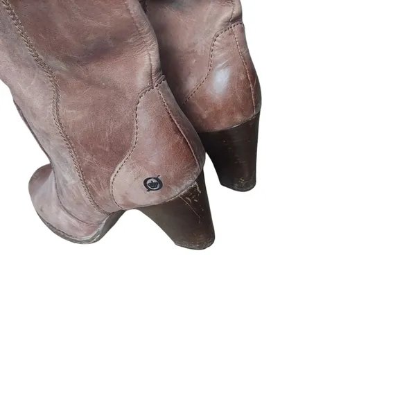 11 Born tan leather boots