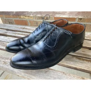 12E Allen Edmonds &quot;Vernon&quot; Black Leather Oxford Dress Shoes Made in USA