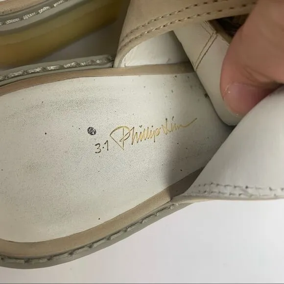 3.1 Phillip Lim Ecru Mallory Platform Sandals