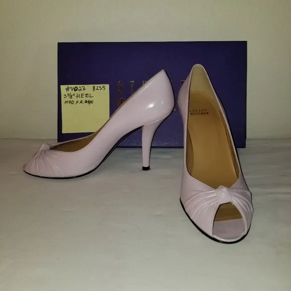 4027 Stuart Weitzman Lilac Leather 7M 3 5/8&quot;