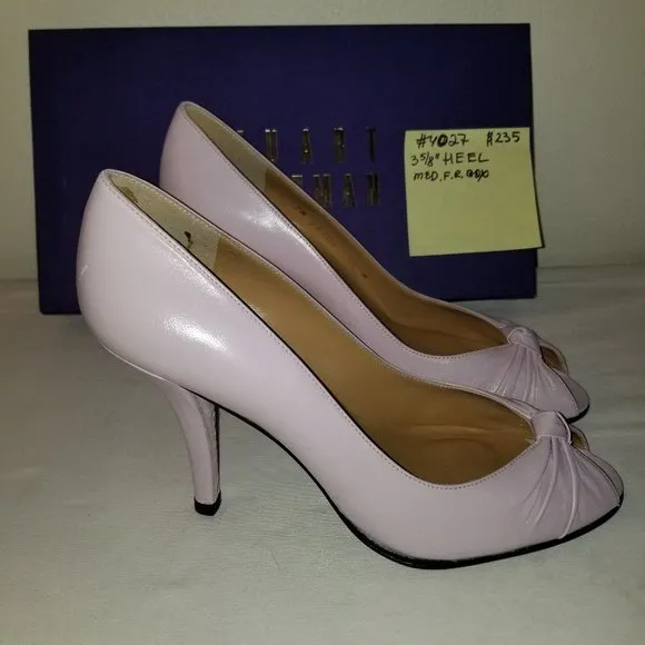 4027 Stuart Weitzman Lilac Leather 7M 3 5/8&quot;