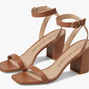 $475 Stuart Weitzman Nearlybare Sandal Sz 9.5 ( scratched heel)