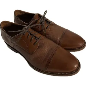 5912574 WT50 JOHNSTON MURPHY SUTTON CAP TOE MENS SHOES 9.5 TAN LEATHER