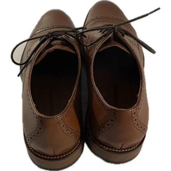 5912574 WT50 JOHNSTON MURPHY SUTTON CAP TOE MENS SHOES 9.5 TAN LEATHER
