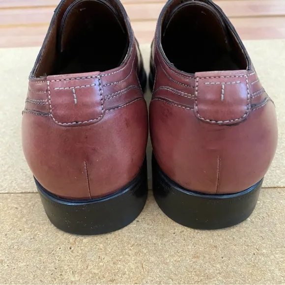 A. Testoni Men's Brown Leather Dress Shoes Lace Up Size 7