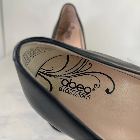 Abeo B.I.O. System Venice size 6N Black Leather heel dress shoes
