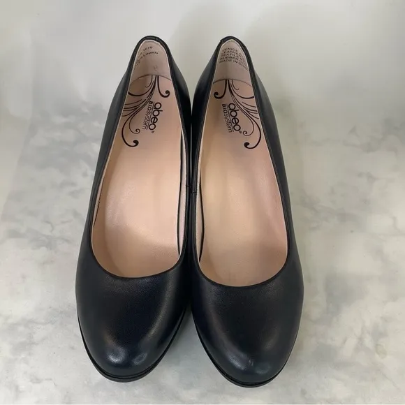 Abeo B.I.O. System Venice size 6N Black Leather heel dress shoes
