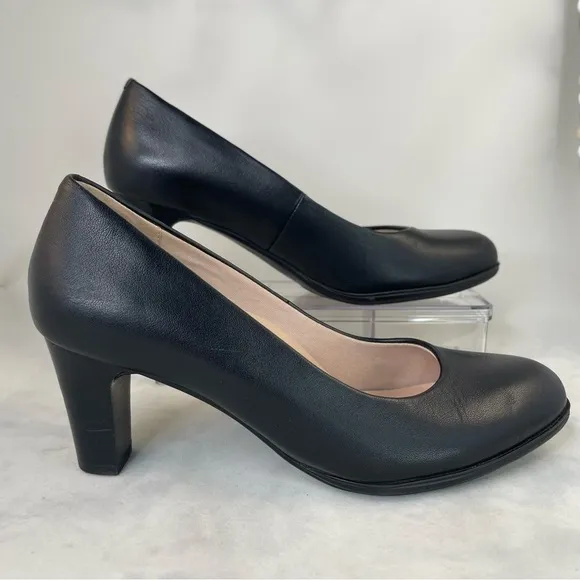 Abeo B.I.O. System Venice size 6N Black Leather heel dress shoes