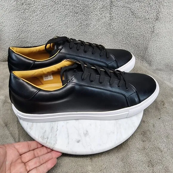 Ace Marks Shoes Mens Size 12 Black Lace Up Dress Sneaker *NWT*