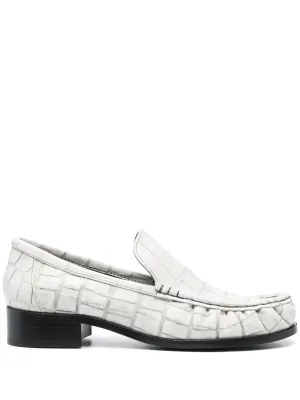 Acne Studios block-heel leather loafers