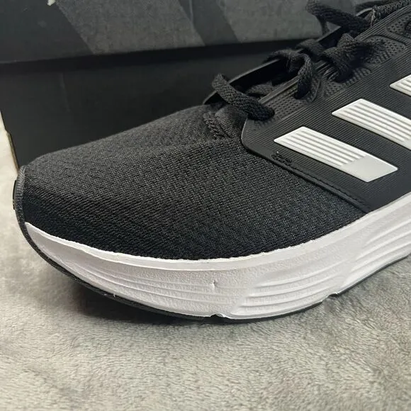 Adidas Galaxy 6 Running Shoes Mens Size 8 Black/White Low‎ Top Casual Comfort