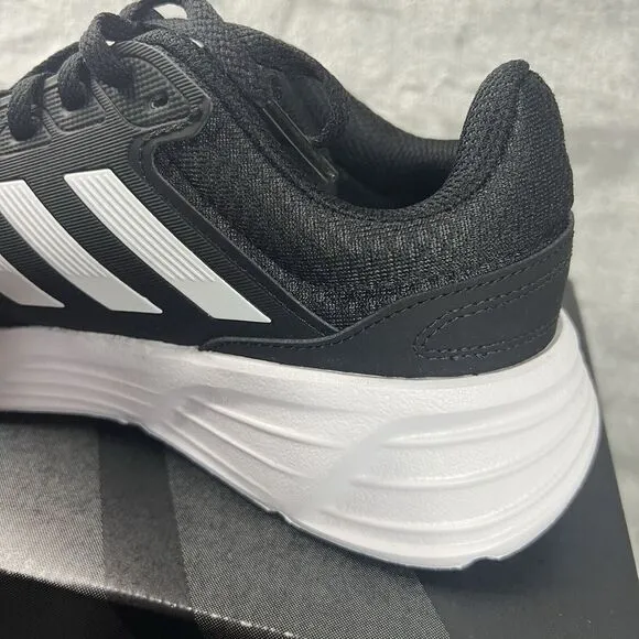 Adidas Galaxy 6 Running Shoes Mens Size 8 Black/White Low‎ Top Casual Comfort
