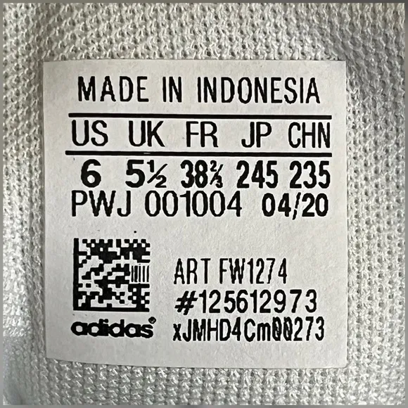 Adidas Grand Court Big Girl Shoes Size 6