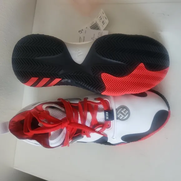 Adidas Harden Vol. 6 Men Basketball Shoes Cloud White/Vivid Red/Legend Ink sz~11