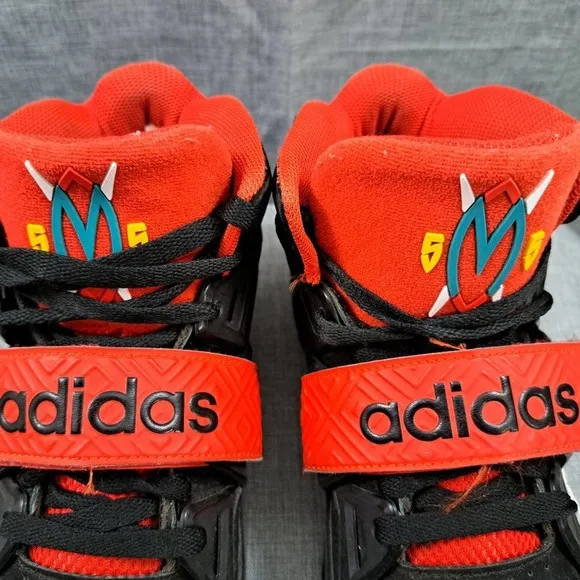 Adidas Mens Mutombo TR Block G98038 Red Black Lace Up Basketball Shoes Size 8.5