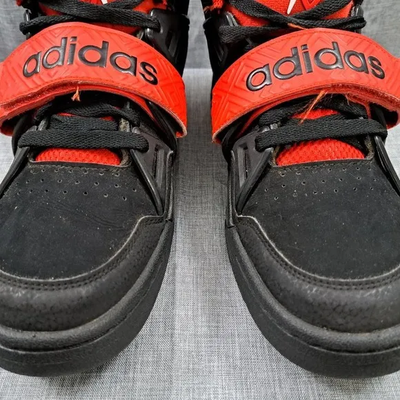 Adidas Mens Mutombo TR Block G98038 Red Black Lace Up Basketball Shoes Size 8.5