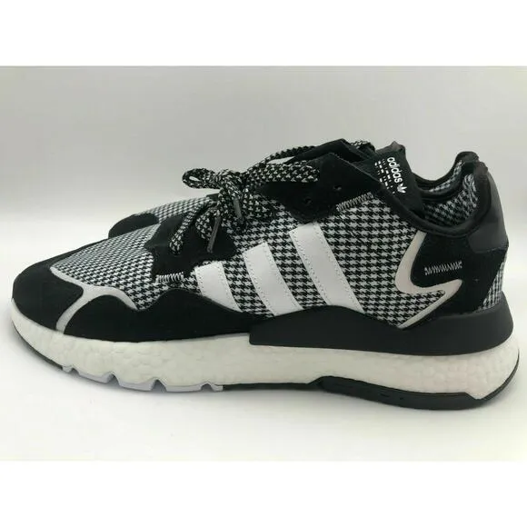 adidas Men’s Nite Jogger Casual Shoes Black/White/Silver FV3854 Size 10.5 NWT🛒