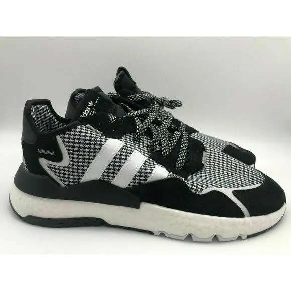 adidas Men’s Nite Jogger Casual Shoes Black/White/Silver FV3854 Size 10.5 NWT🛒
