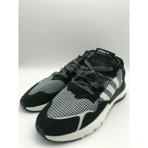 adidas Men’s Nite Jogger Casual Shoes Black/White/Silver FV3854 Size 10.5 NWT🛒