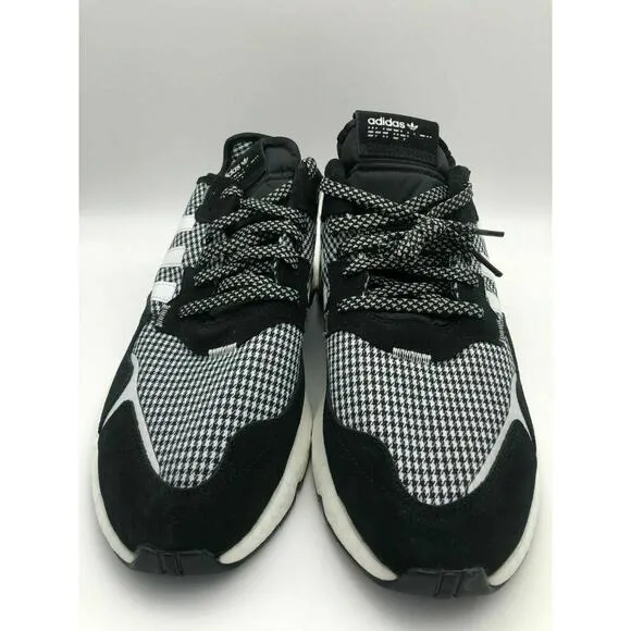 adidas Men’s Nite Jogger Casual Shoes Black/White/Silver FV3854 Size 10.5 NWT🛒