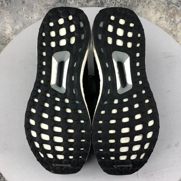 Adidas Men's Size 7 Ultra Boost 2.0 2016 Core Black PrimeKnit Lace-Up Sneakers**