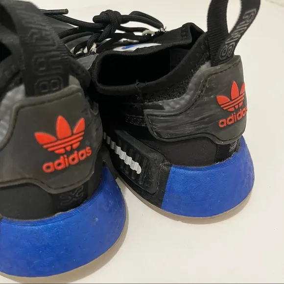 Adidas Originals NMD R1 Black Red Blue NASA Artemis Space Race Shoes Mens Size 6