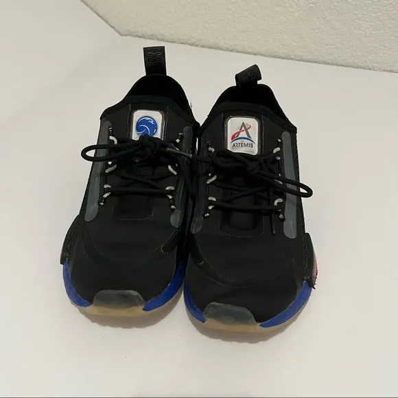 Adidas Originals NMD R1 Black Red Blue NASA Artemis Space Race Shoes Mens Size 6