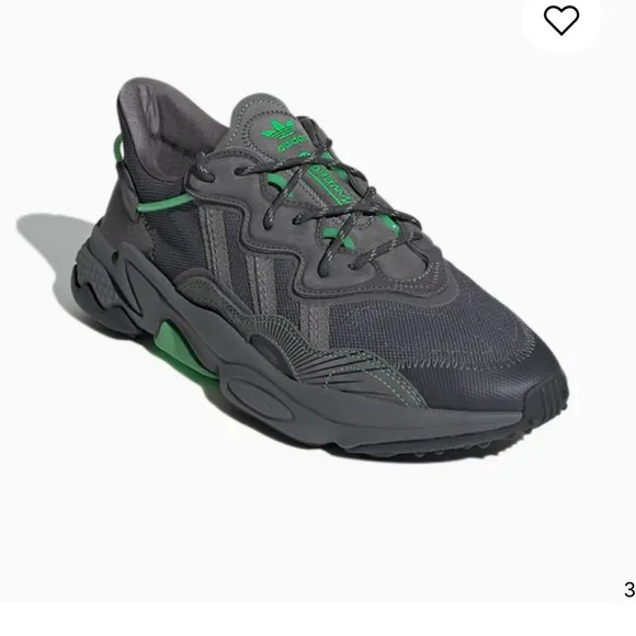 adidas Originals Ozweego Casual Shoes 'Charcoal Grey Green