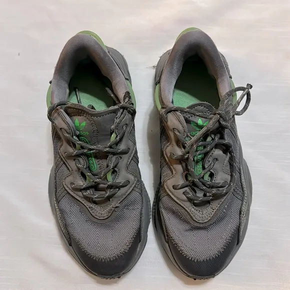 adidas Originals Ozweego Casual Shoes 'Charcoal Grey Green
