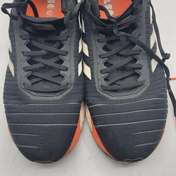 Adidas Solar Glide 19 Mens 13 Black Orange Sneaker Shoes Athletic Running G28062