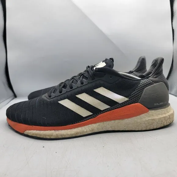 Adidas Solar Glide 19 Mens 13 Black Orange Sneaker Shoes Athletic Running G28062