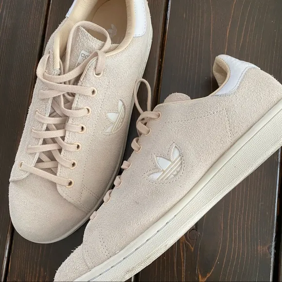 Adidas Stan Smith Suede Shoes Linen size 7