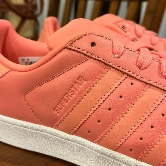Adidas Superstar Metal Toe W shoes sneakers new Rose BY9750 Women’s Size 9