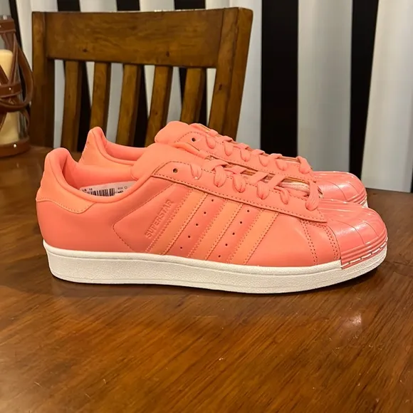 Adidas Superstar Metal Toe W shoes sneakers new Rose BY9750 Women’s Size 9
