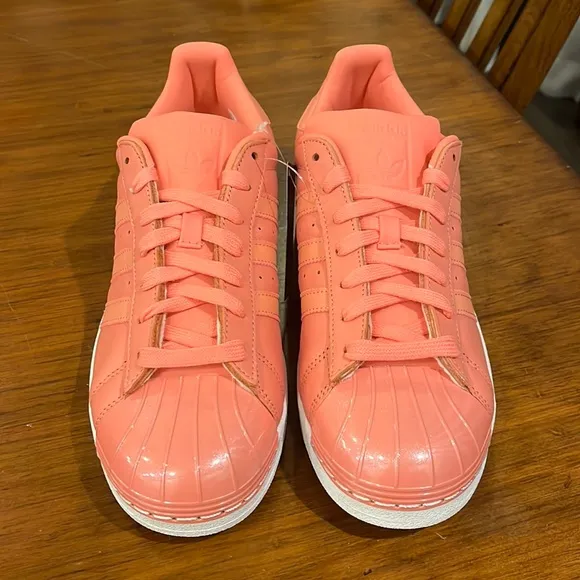 Adidas Superstar Metal Toe W shoes sneakers new Rose BY9750 Women’s Size 9