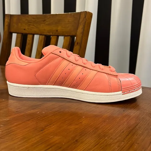 Adidas Superstar Metal Toe W shoes sneakers new Rose BY9750 Women’s Size 9